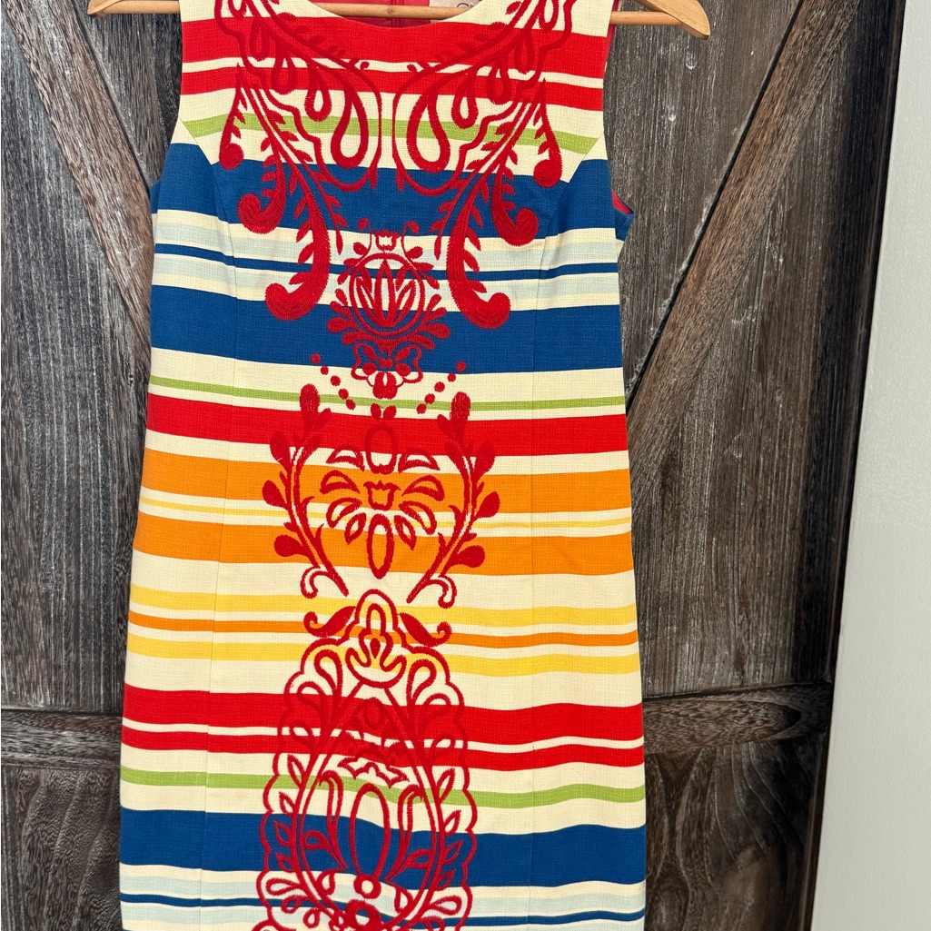 Anthropologie Tabitha Banded Totem Shift Dress Size 2